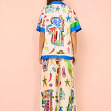 Ulrica | Schickes zweiteiliges bedrucktes Co-Ord Set