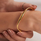 Lena | Golden Manschettenarmband Zendoo.de