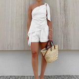 Violetta | Ein-Schulter Asymmetrisches Outfit