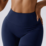 Doris | Einfarbige Nahtlose Fitness-Shorts