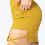 Liora | Sportlicher Minirock mit Seitentasche & Strappy-Detail