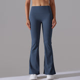 Figurbetonte Flared Fitnesshose mit Hohem Bund – Formende Sportleggings für Training und Alltag