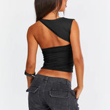 Odilia | Chic Ein-Schulter-Ausschnitt Tank Top