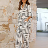 Rieke | Schickes zweiteiliges bedrucktes Co-Ord Set