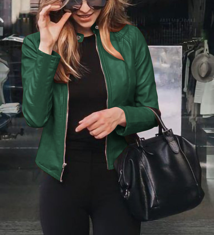 Moderne Damen Bikerjacke mit urbanem Chic und zeitlosem Design