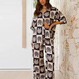 Wendelin | Schickes zweiteiliges bedrucktes Co-Ord Set