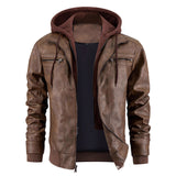 Heinrich | Stilvolle Leder Winterjacke mit Hoodie