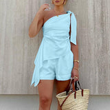 Violetta | Ein-Schulter Asymmetrisches Outfit