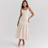 Evelyn | Elegantes Rüschen-Maxikleid für stilvolle Anlässe