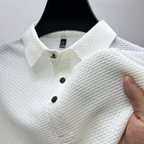 Herren Feinstrick Poloshirt mit Strukturmuster