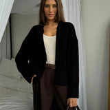 Mia | Strickjacke mit Langarm und Reißverschluss