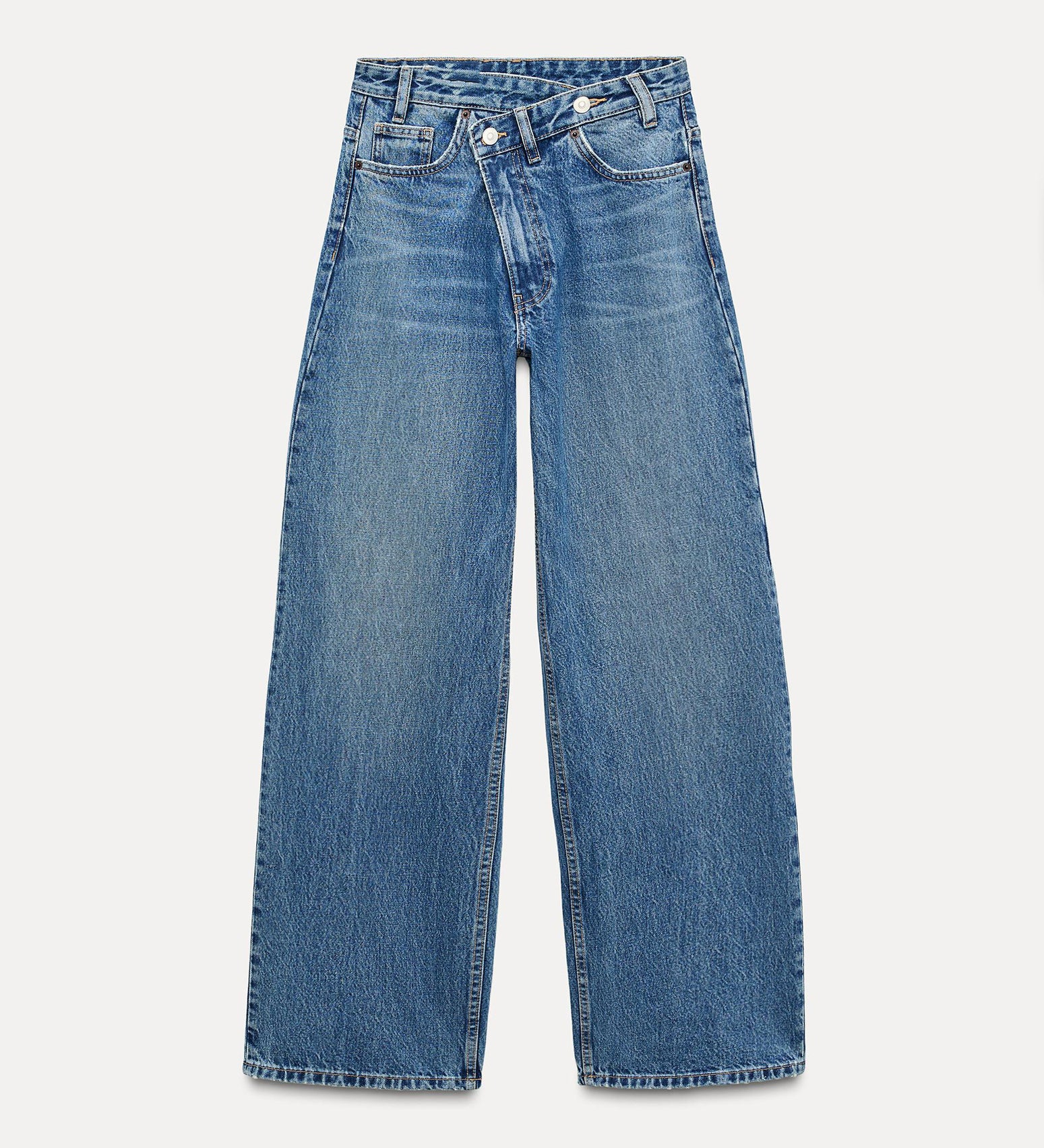 Weit geschnittene Jeans mit modernem High-Waist-Schnitt