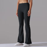 Figurbetonte Flared Fitnesshose mit Hohem Bund – Formende Sportleggings für Training und Alltag