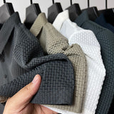 Herren Feinstrick Poloshirt mit Strukturmuster