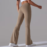 Figurbetonte Flared Fitnesshose mit Hohem Bund – Formende Sportleggings für Training und Alltag