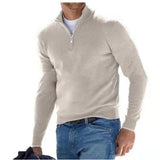 Herren Pullover mit halbem Reißverschluss – Stilvoller Freizeit- und Business-Look