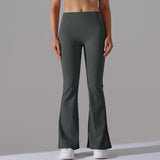 Figurbetonte Flared Fitnesshose mit Hohem Bund – Formende Sportleggings für Training und Alltag