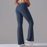 Figurbetonte Flared Fitnesshose mit Hohem Bund – Formende Sportleggings für Training und Alltag