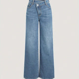 Trendige Wide-Leg Jeans mit geradem Schnitt und modernem Design