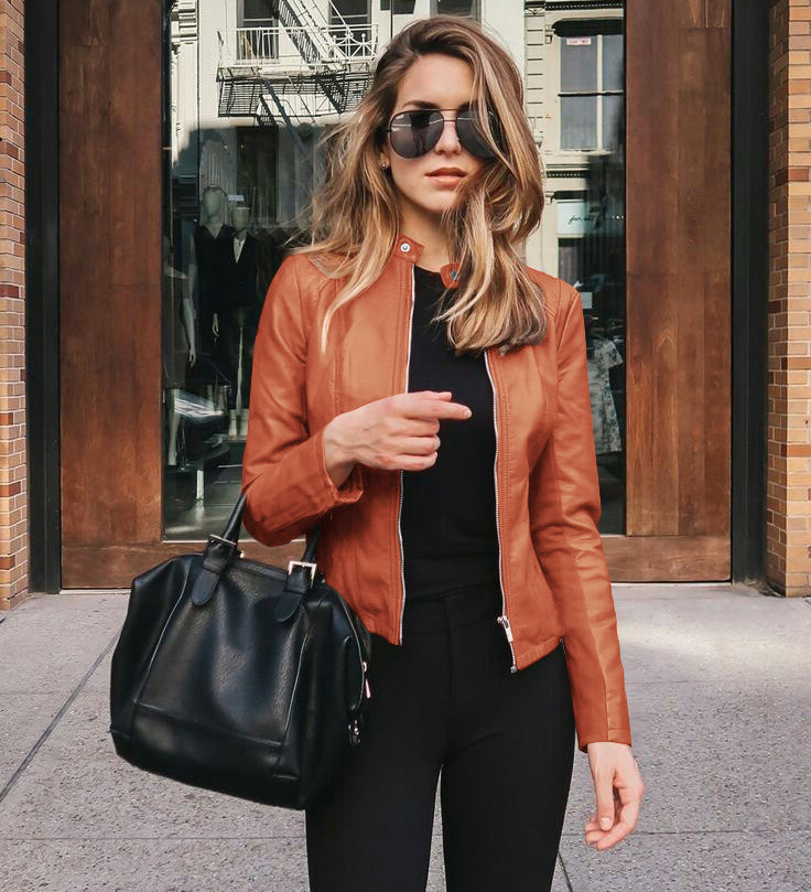 Moderne Damen Bikerjacke mit urbanem Chic und zeitlosem Design