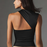 Odilia | Chic Ein-Schulter-Ausschnitt Tank Top