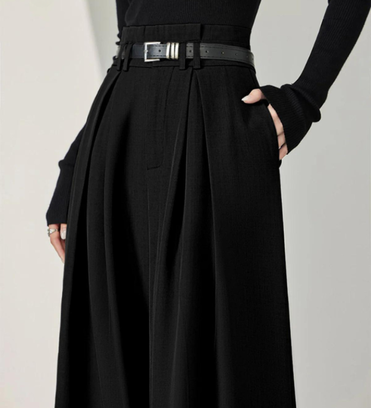 Gisela | Hochgeschnittene Hose mit weitem Bein für Damen