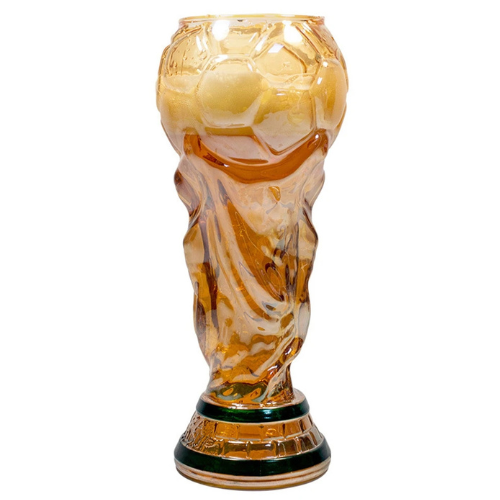 Fußball Trophäe Deko - Goldener Fan Pokal - Fußball Fan Geschenk