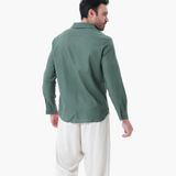 Kai | Lightweight Langarm Herren Sommer Leinenhemd