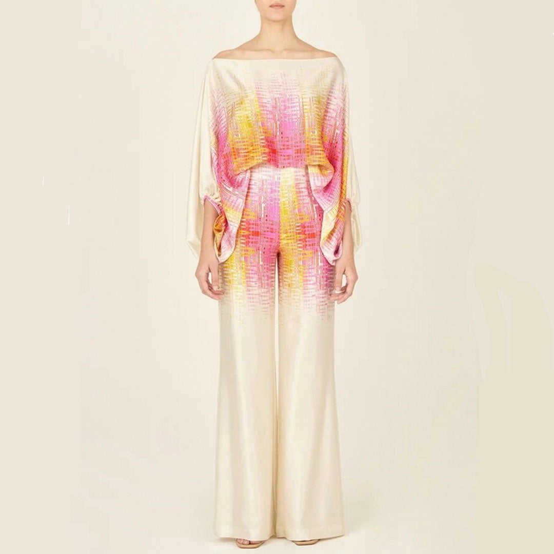 Johanna | Stilvolles Damen Satin-Set im eleganten Design