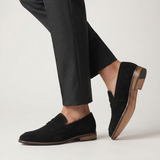 Herren Wildleder Loafer mit Penny-Riemen