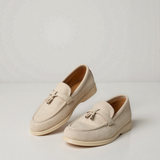 Beige Loafer mit Quasten – Eleganz und Komfort