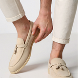 Beige Loafer mit Quasten – Eleganz und Komfort