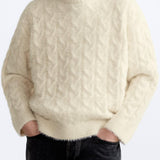 Klassischer Zopfstrickpullover für zeitlose Eleganz