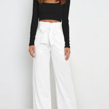 Gudrun | Elegante Stoffhose mit Schleife