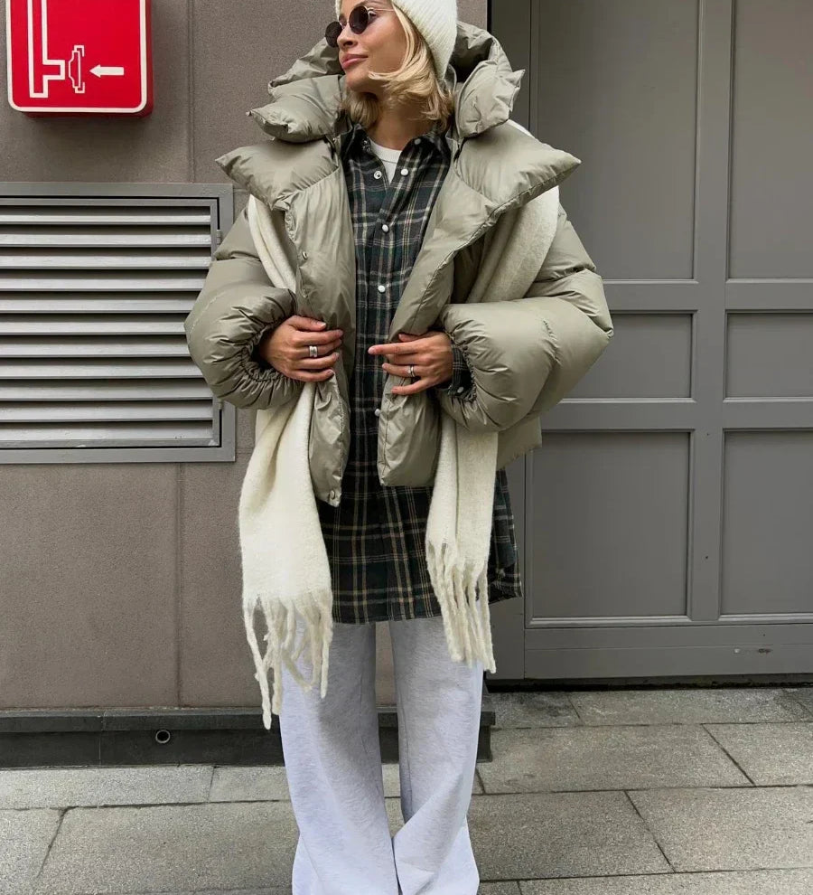 Estelle | Modische Steppjacke in Anthrazit