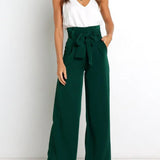 Gudrun | Elegante Stoffhose mit Schleife