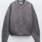 Mia | Strickjacke mit Langarm und Reißverschluss Zendoo.de