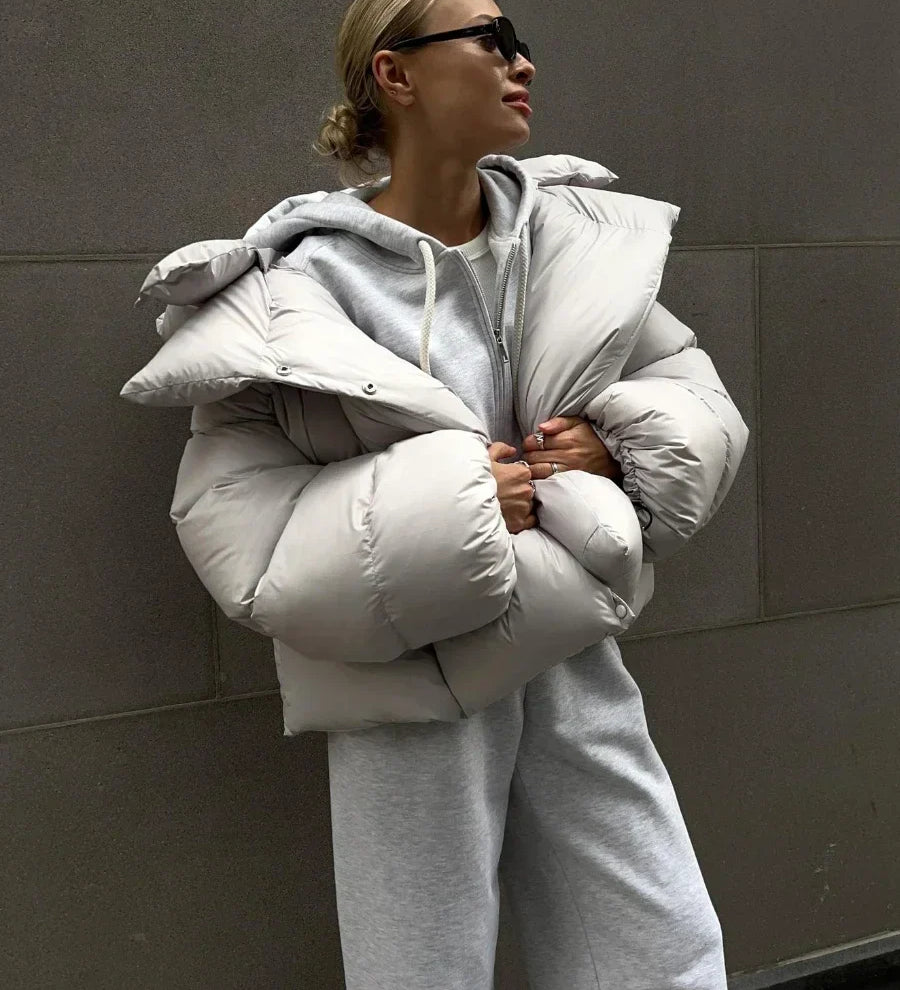 Estelle | Modische Steppjacke in Anthrazit