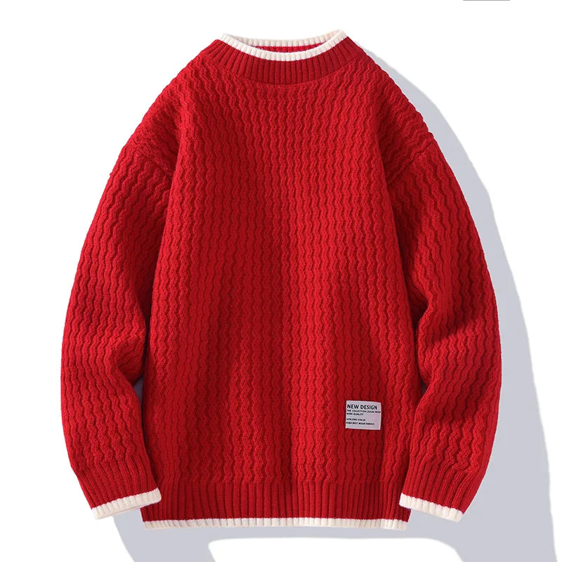 Vincent | Strukturierter Strickpullover für Herren