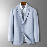 Valerio | Eleganter Herrenblazer in Blau, Grau und Beige