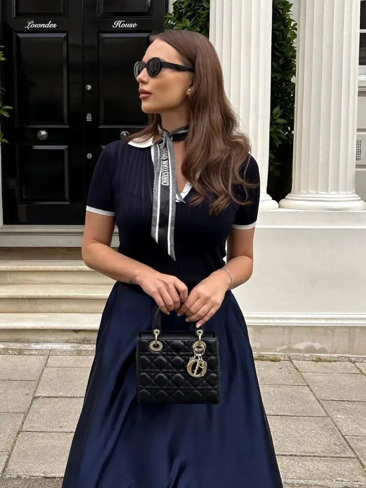 Laura | Stylish Strick Polo Shirt mit Kragen in Slim Fit Zendoo.de