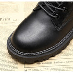 Winterstiefel aus schwarzem Leder - Delphine Zendoo.de