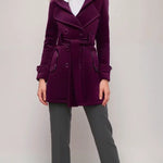 Chloe | Schicke Damen-Karierte Wollmantel Zendoo.de