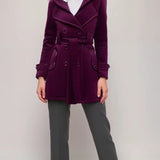 Chloe | Schicke Damen-Karierte Wollmantel Zendoo.de