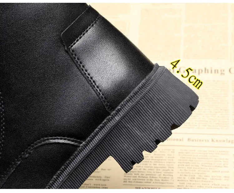 Winterstiefel aus schwarzem Leder - Delphine Zendoo.de