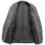 Ryan | Eleganter Herrenblazer in Grau und Khaki – Stilvoll und Vielseitig