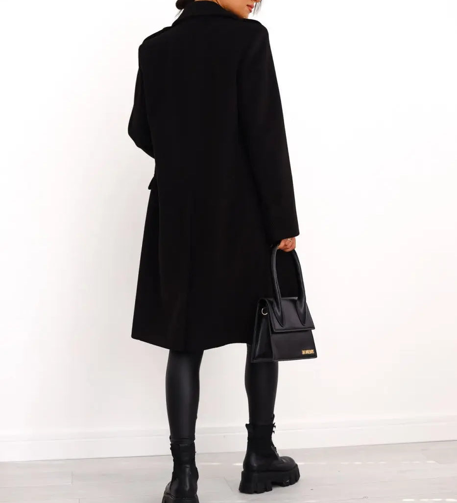 Liva | Doppelreihiger Wollmantel für Damen Zendoo.de