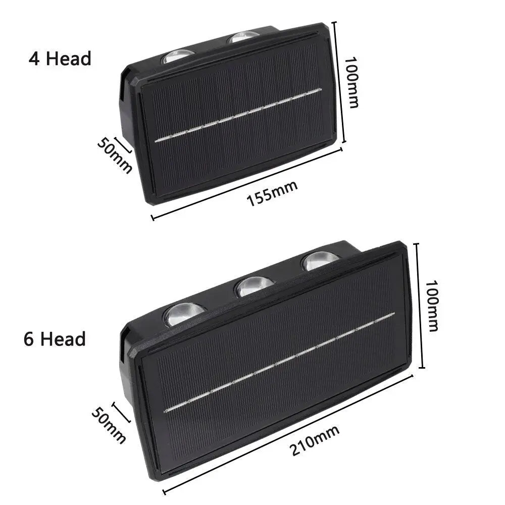 KlarGlanz | Solar-LED-Außenwandleuchte - Wasserfest Zendoo.de