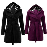 Chloe | Schicke Damen-Karierte Wollmantel Zendoo.de