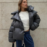 Estelle | Modische Steppjacke in Anthrazit